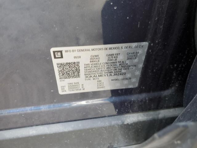 3GKALMEV1JL392423 GMC Terrain Sle