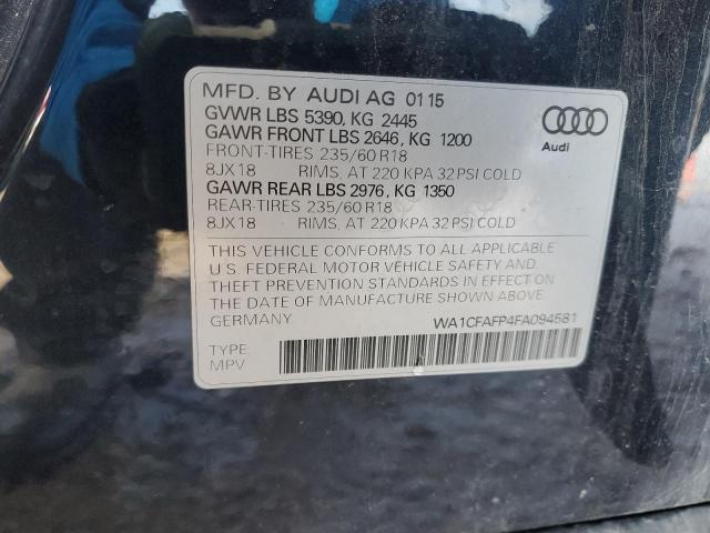 WA1CFAFP4FA094581 Audi Q5 PREMIUM