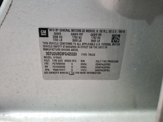 3GTU2UEC8FG425329 GMC Sierra K1500 Sle