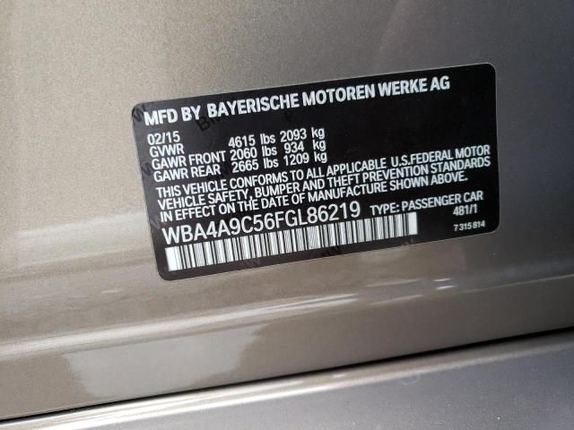 WBA4A9C56FGL86219 BMW 428 I Gran Coupe Sulev