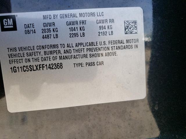 1G11C5SLXFF142368 Chevrolet MALIBU 1LT