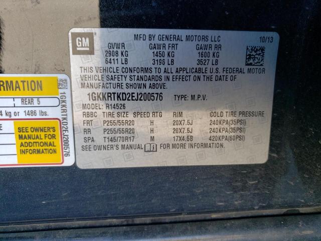 1GKKRTKD2EJ200576 GMC Acadia Denali