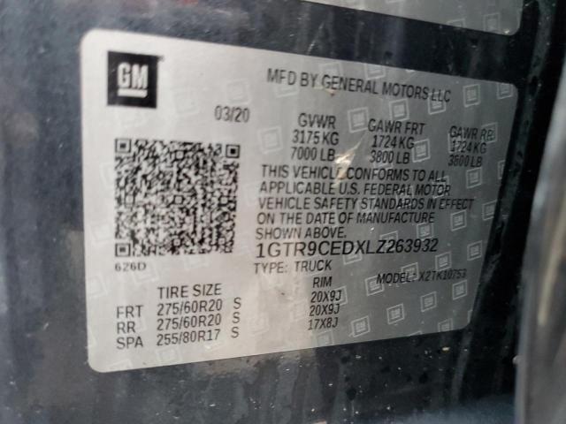 1GTR9CEDXLZ263932 GMC Sierra K1500 Elevation