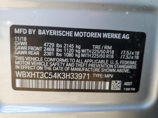WBXHT3C54K3H33971 BMW X1 Xdrive28i