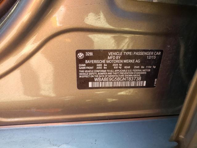 WBA8E9G58GNT83738 BMW 328 I Sulev