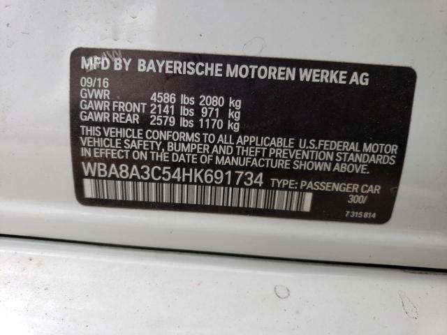 WBA8A3C54HK691734 BMW 320 XI