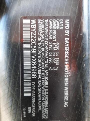 WBY2Z2C59FVX64988 BMW I8