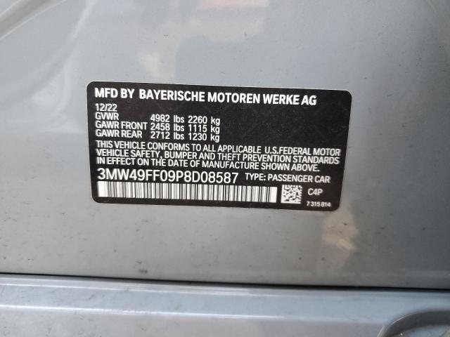 3MW49FF09P8D08587 BMW M340XI