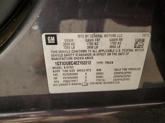 1GTV2UEC4EZ162212 GMC Sierra K1500 Sle