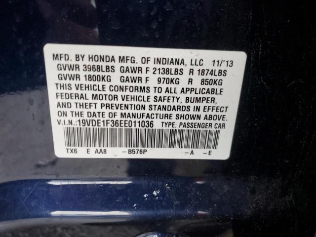 19VDE1F36EE011036 Acura ILX 20