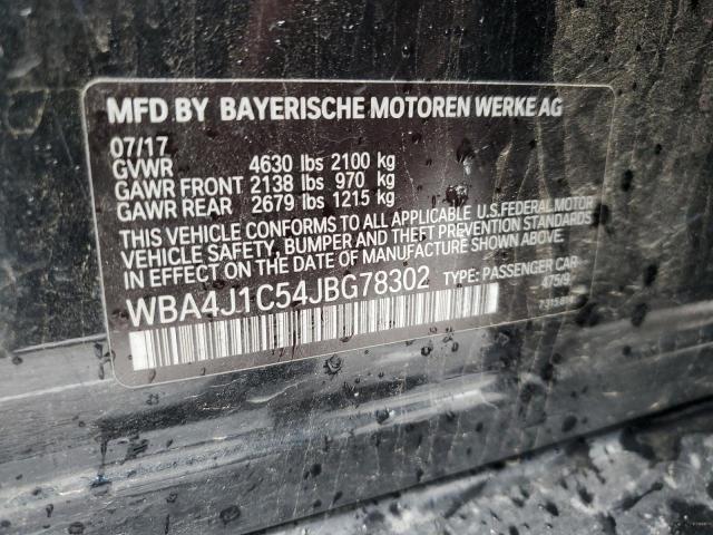 WBA4J1C54JBG78302 BMW 430i Gran Coupe