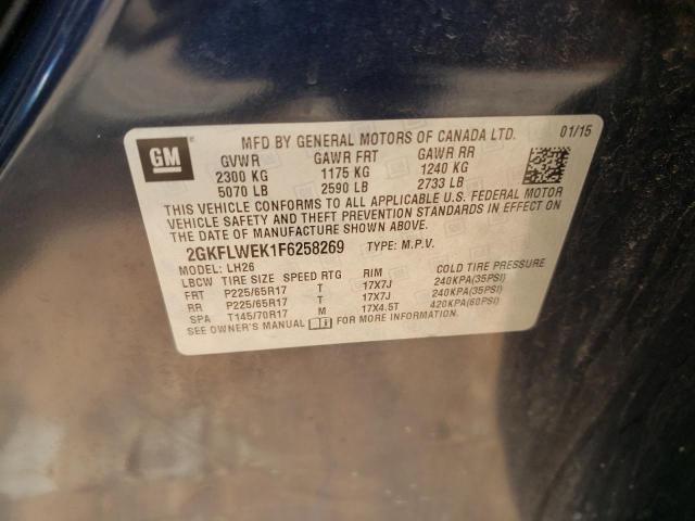 2GKFLWEK1F6258269 GMC Terrain Sle