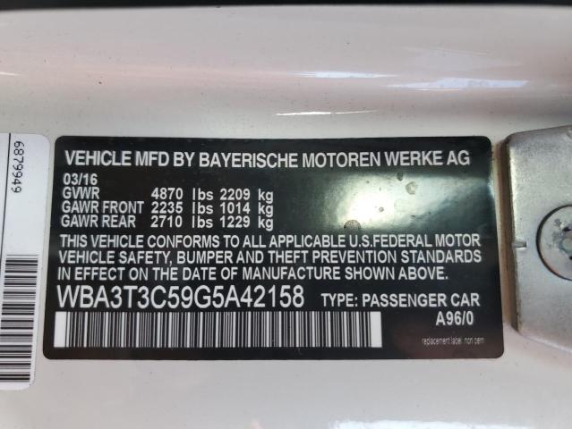 WBA3T3C59G5A42158 BMW 435 I