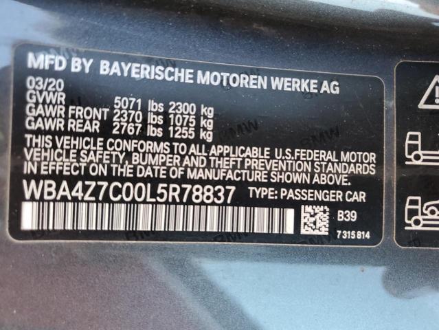 WBA4Z7C00L5R78837 BMW 440XI
