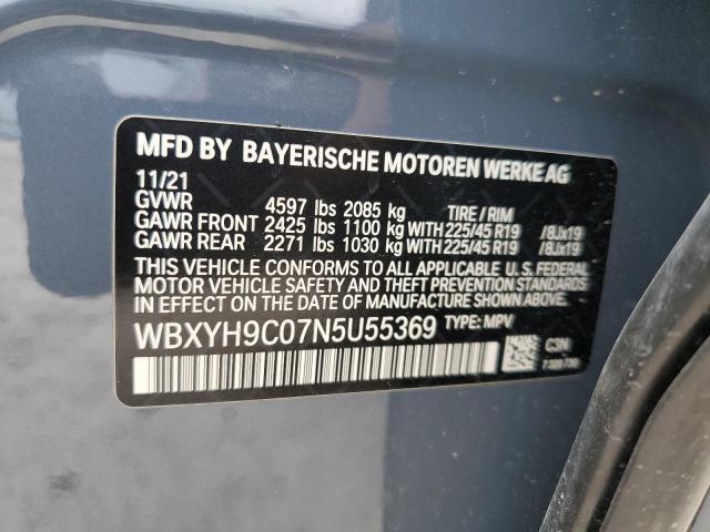 WBXYH9C07N5U55369 BMW X2 Sdrive28i
