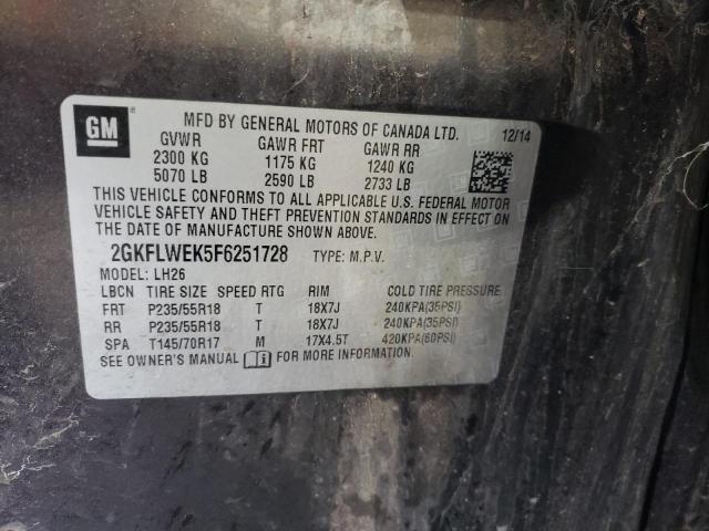 2GKFLWEK5F6251728 GMC Terrain Sle