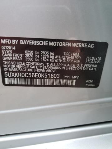 5UXKR0C56E0K51603 BMW X5 Xdrive35i