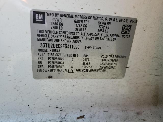 3GTU2UEC9FG411990 GMC Sierra K1500 Sle