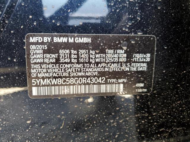 5YMKW8C58G0R43042 BMW X6 M