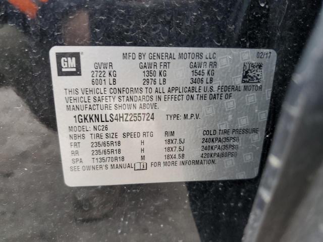1GKKNLLS4HZ255724 GMC ACADIA SLE