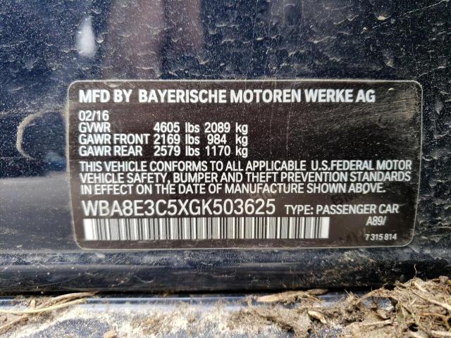 WBA8E3C5XGK503625 BMW 328 Xi Sulev