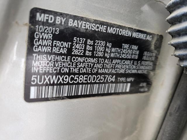 5UXWX9C58E0D25764 BMW X3 Xdrive28i