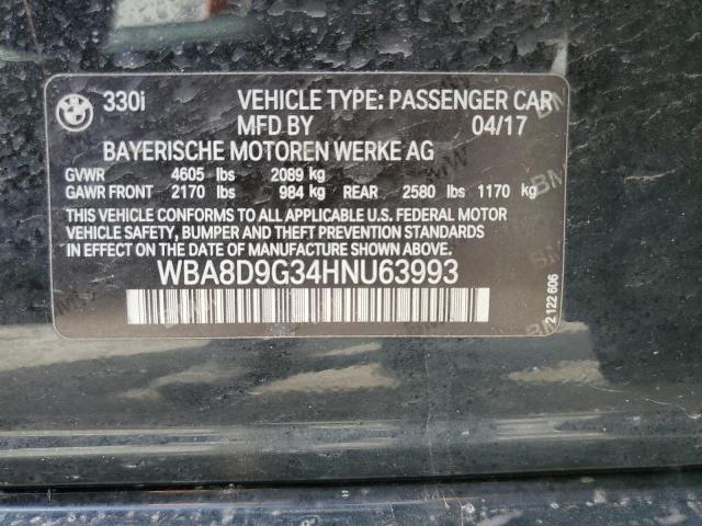 WBA8D9G34HNU63993 BMW 330 XI