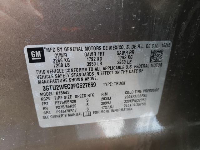 3GTU2WEC0FG527669 GMC Sierra K1500 Denali