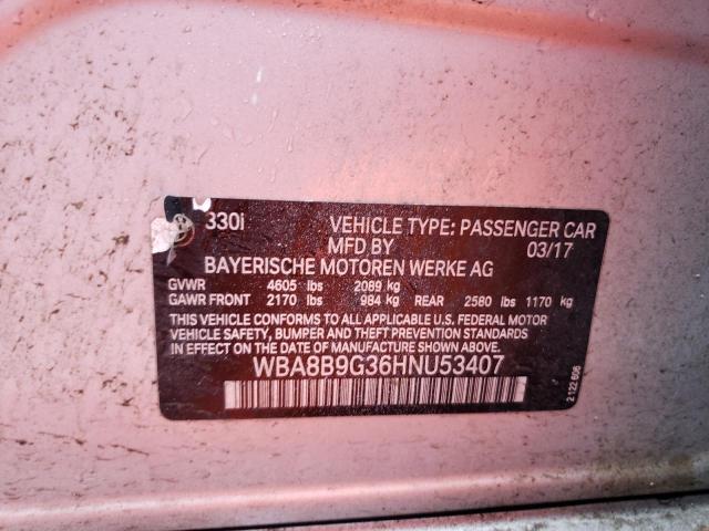 WBA8B9G36HNU53407 BMW 330 I