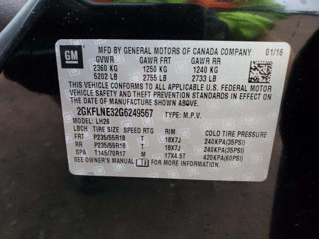 2GKFLNE32G6249567 GMC Terrain Sle