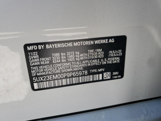 5UX23EM00P9P65978 BMW X7 Xdrive40i