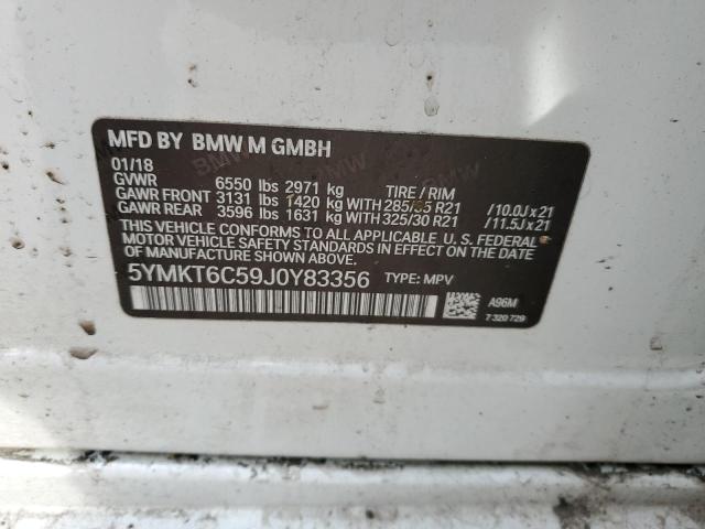 5YMKT6C59J0Y83356 BMW X5 M
