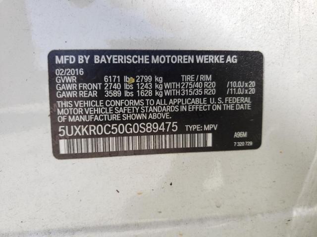 5UXKR0C50G0S89475 BMW X5 Xdrive35i