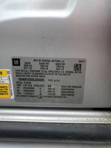 1GKKRTKD2EJ353605 GMC Acadia Denali