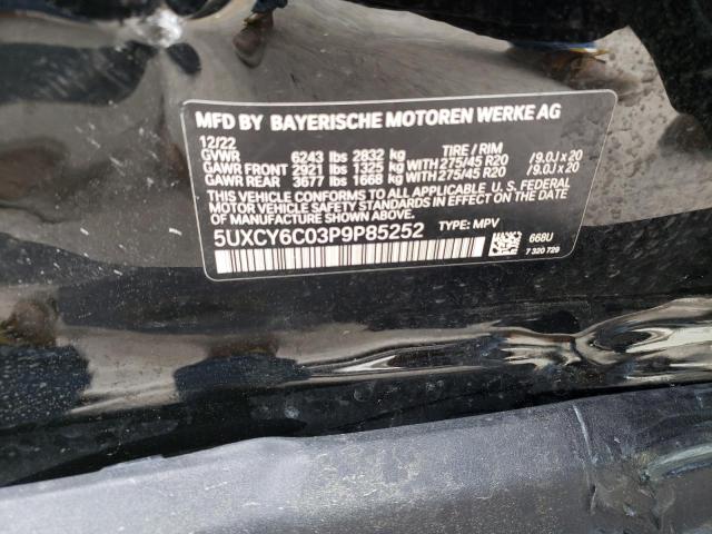 5UXCY6C03P9P85252 BMW X6 Xdrive40i
