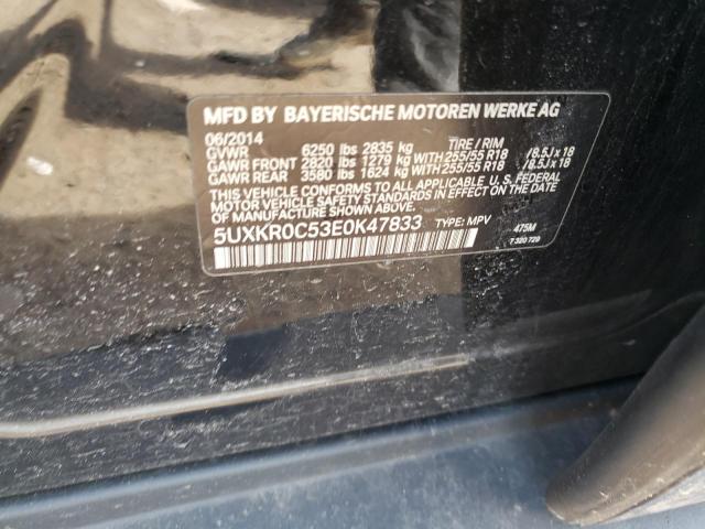 5UXKR0C53E0K47833 BMW X5 Xdrive35i