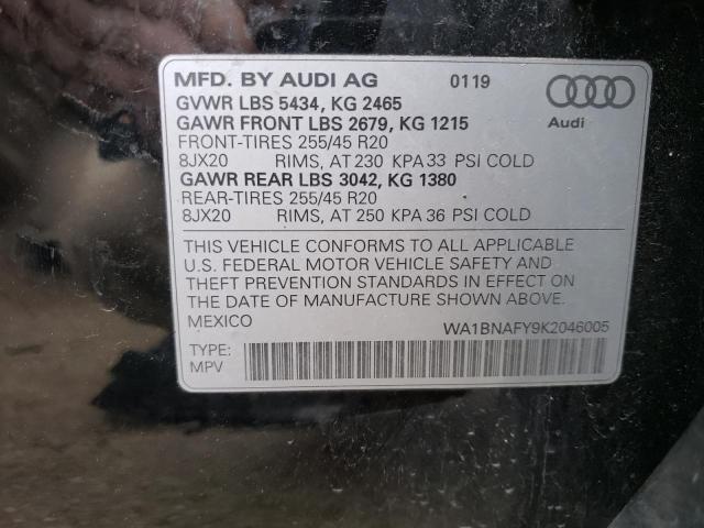 WA1BNAFY9K2046005 Audi Q5 Premium Plus
