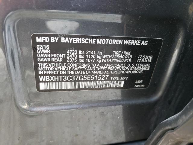 WBXHT3C37G5E51527 BMW X1 Xdrive28i