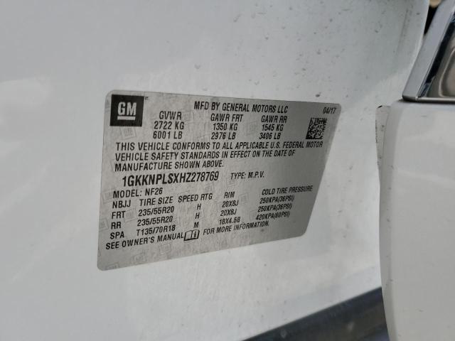 1GKKNPLSXHZ278769 GMC Acadia Denali
