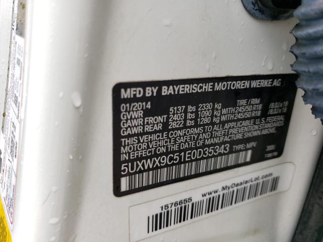 5UXWX9C51E0D35343 BMW X3 Xdrive28i
