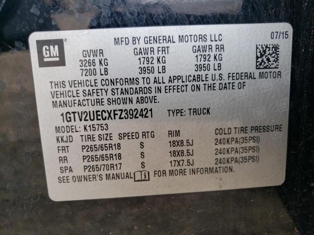 1GTV2UECXFZ392421 GMC Sierra K1500 Sle