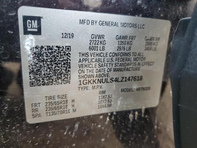1GKKNULS4LZ147618 GMC ACADIA SLT