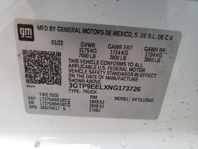 3GTP9EELXNG173726 GMC Sierra Limited K1500 At4
