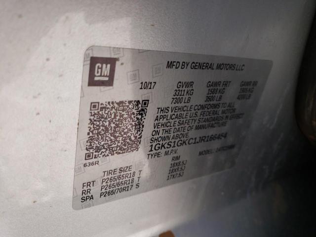 1GKS1GKC1JR166454 GMC Yukon Xl C1500 Slt