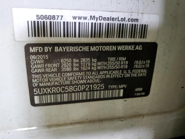 5UXKR0C58G0P21925 BMW X5 Xdrive35i