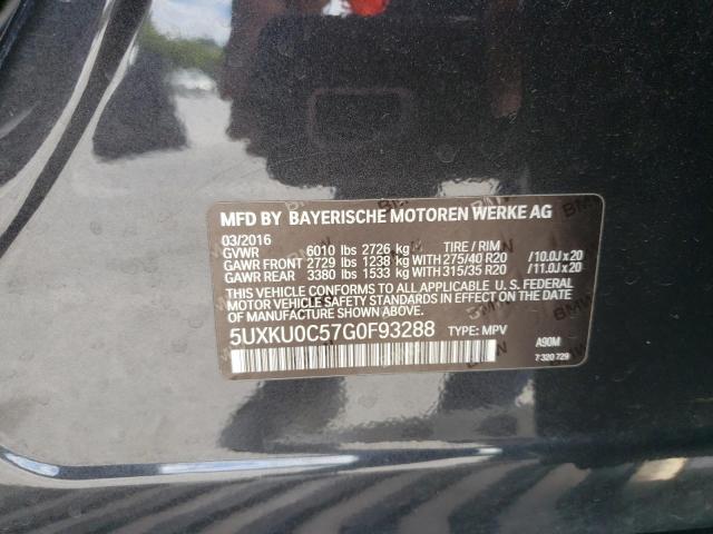 5UXKU0C57G0F93288 BMW X6 Sdrive35i