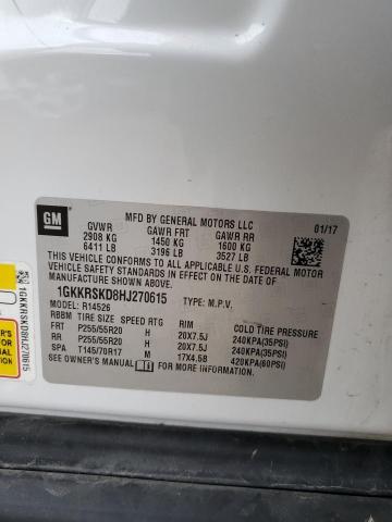 1GKKRSKD8HJ270615 GMC Acadia Limited Slt-2