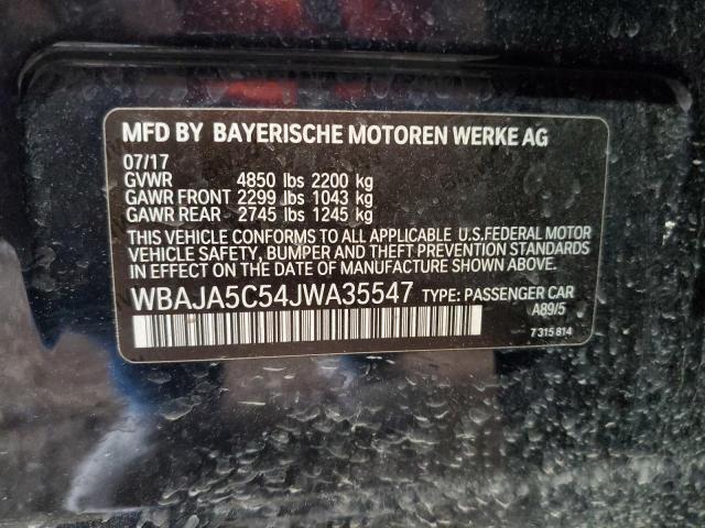 WBAJA5C54JWA35547 BMW 530 I