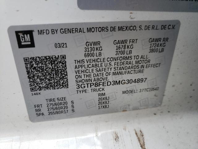 3GTP8FED3MG304897 GMC Sierra C1500 Denali