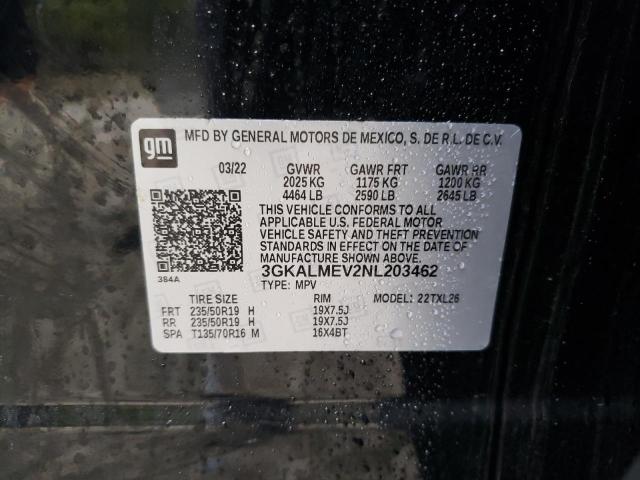 3GKALMEV2NL203462 GMC Terrain Sle
